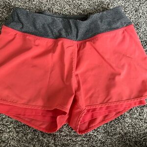 MPG Coral and Gray Activewear Shorts
